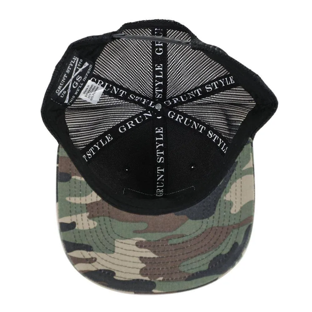 Camo Leather Logo Hat