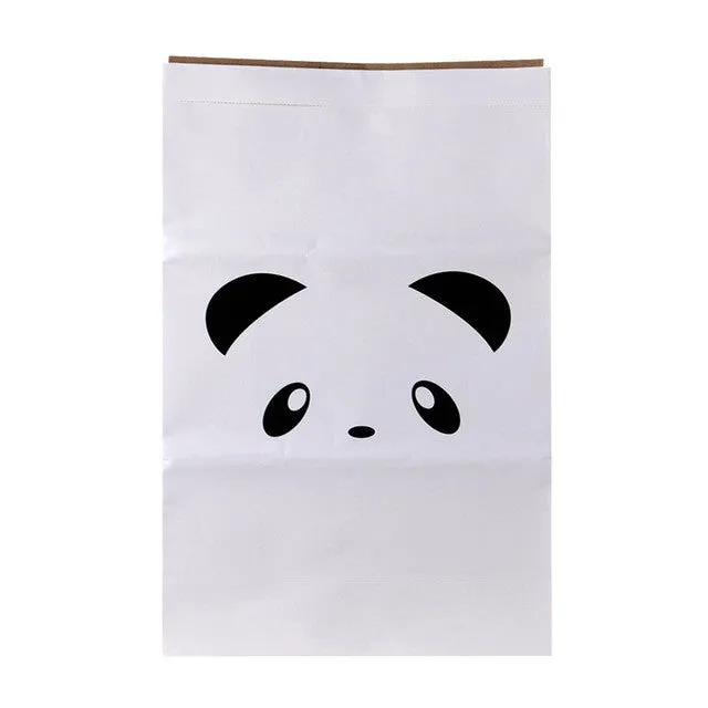 Canvas Storage Bag Large Cartoon Heavy Kraft Paper Bag Children Room Organizer Bag Patterns Laundry Pouch for Baby Toy Clothings