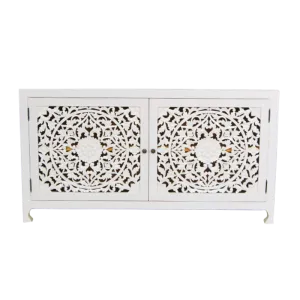 Carved Buffet in white