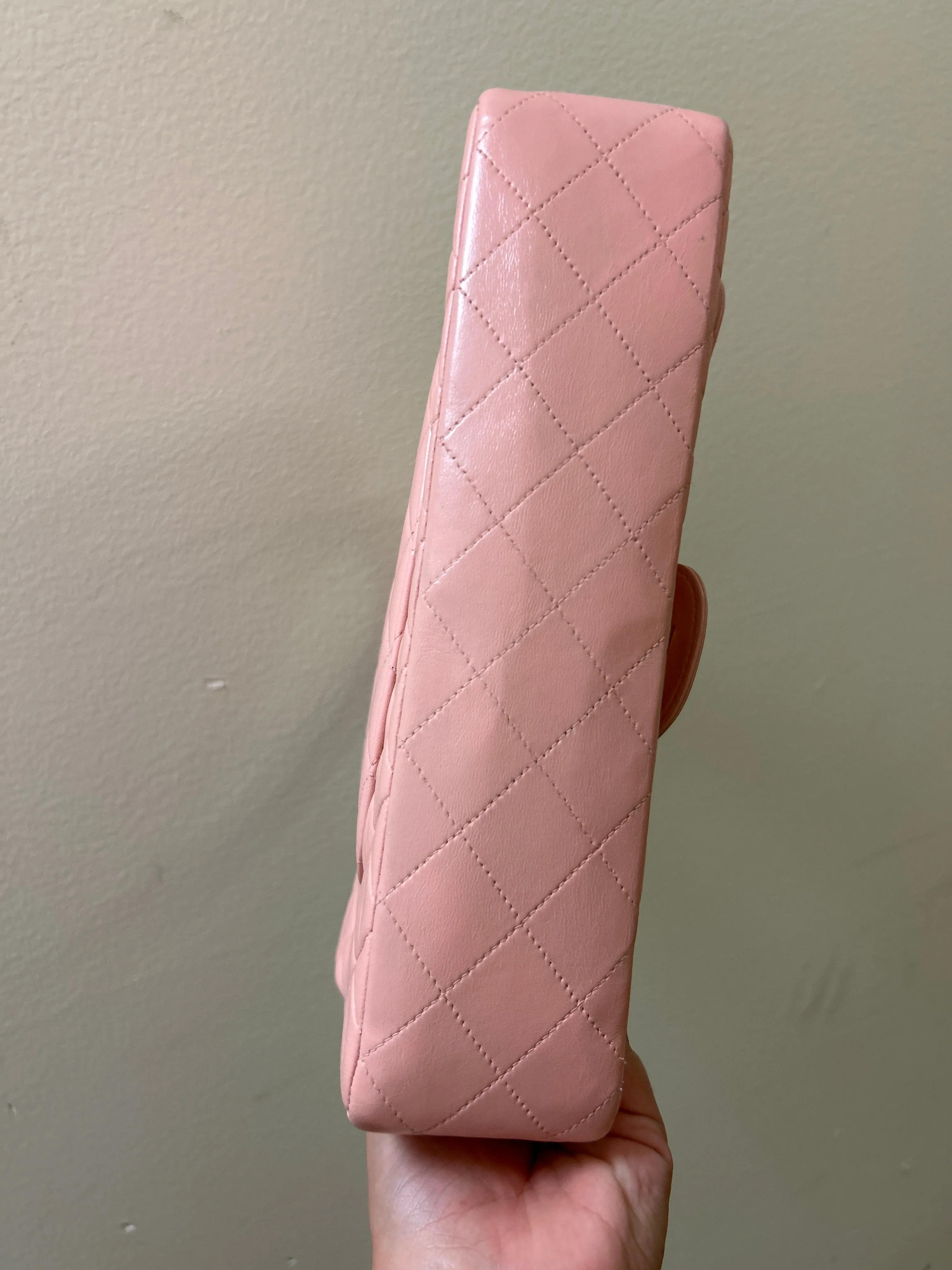 Chanel Bag, 1994 Light Pink Lambskin Leather Kelly Parent Flap Bag