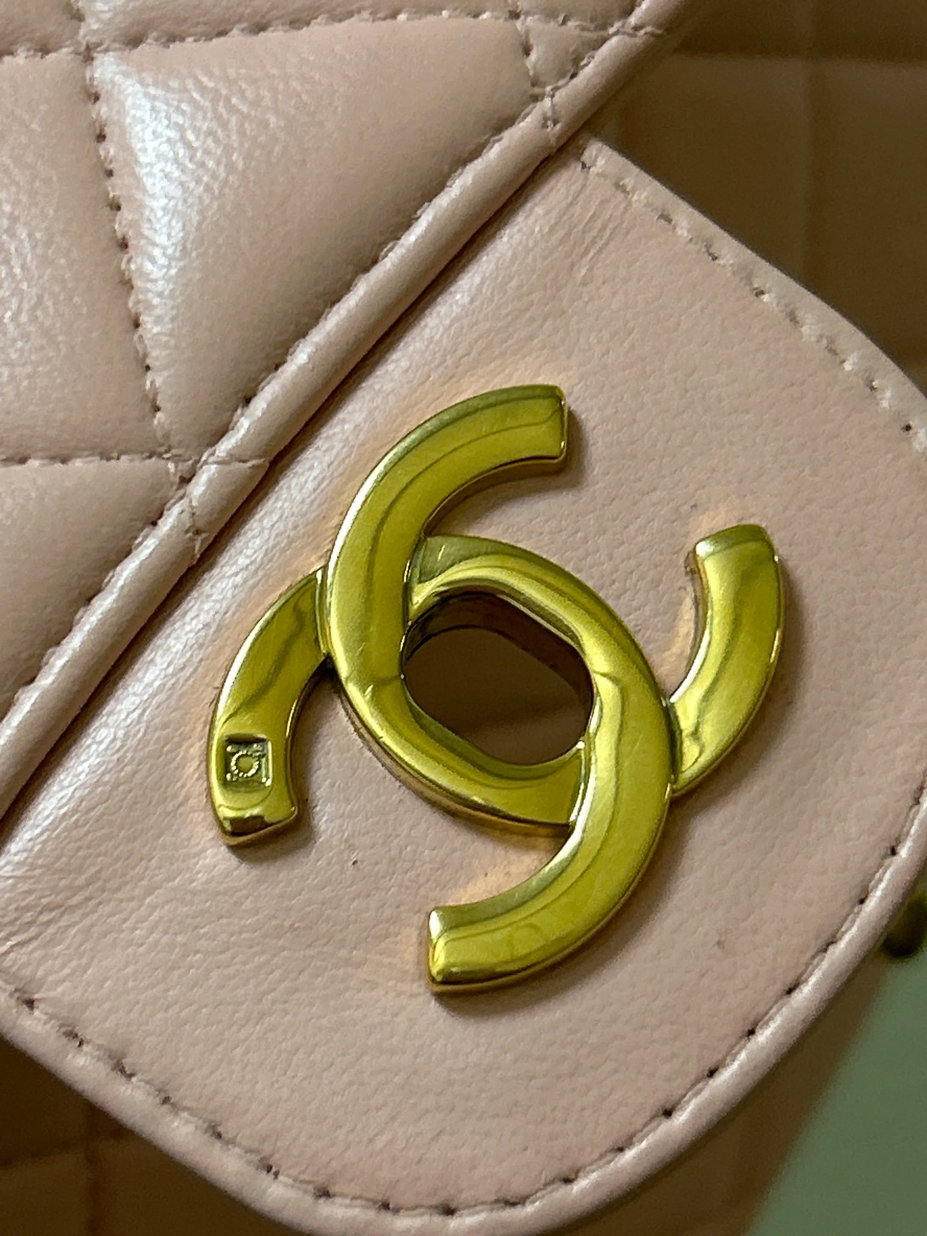 Chanel Bag, 1994 Light Pink Lambskin Leather Kelly Parent Flap Bag