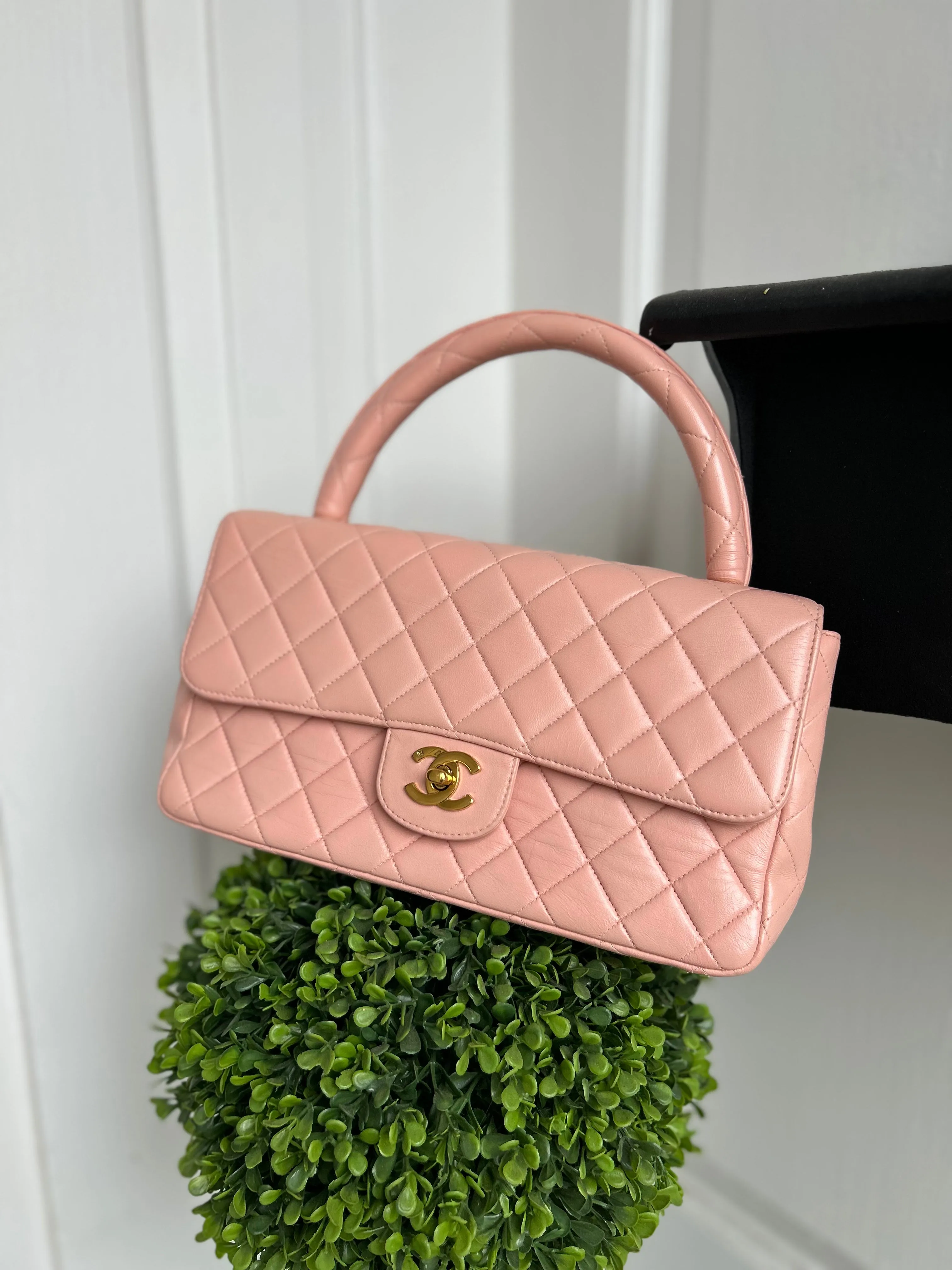 Chanel Bag, 1994 Light Pink Lambskin Leather Kelly Parent Flap Bag