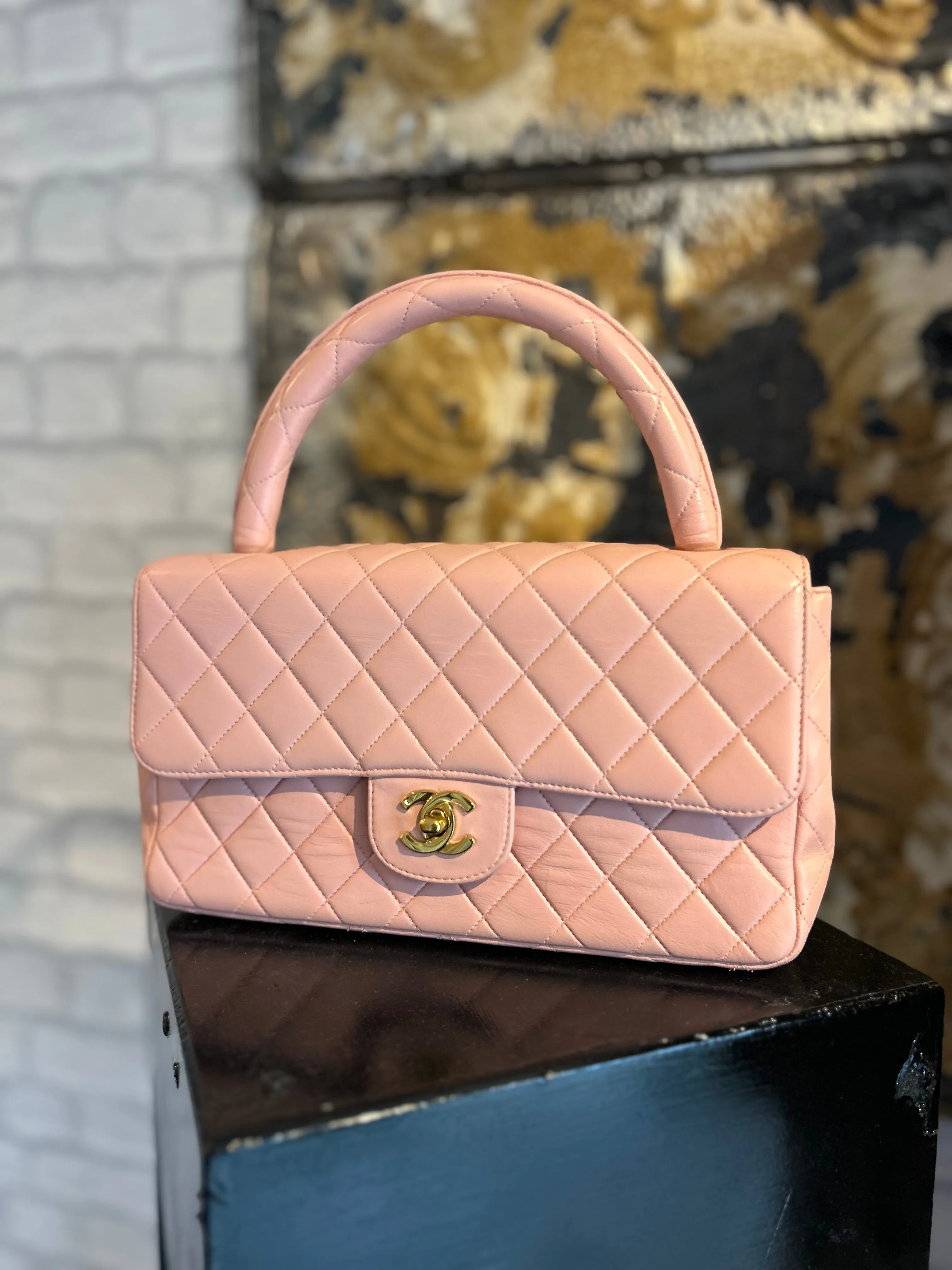 Chanel Bag, 1994 Light Pink Lambskin Leather Kelly Parent Flap Bag