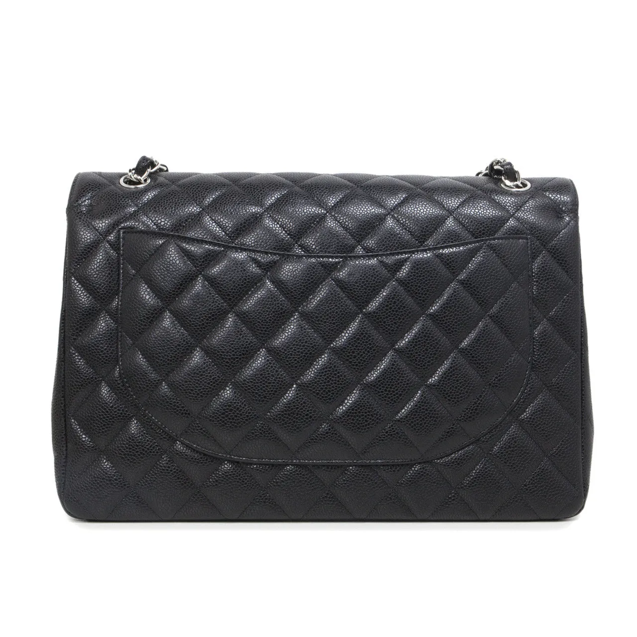 Chanel Black  Caviar Maxi Classic Double Flap