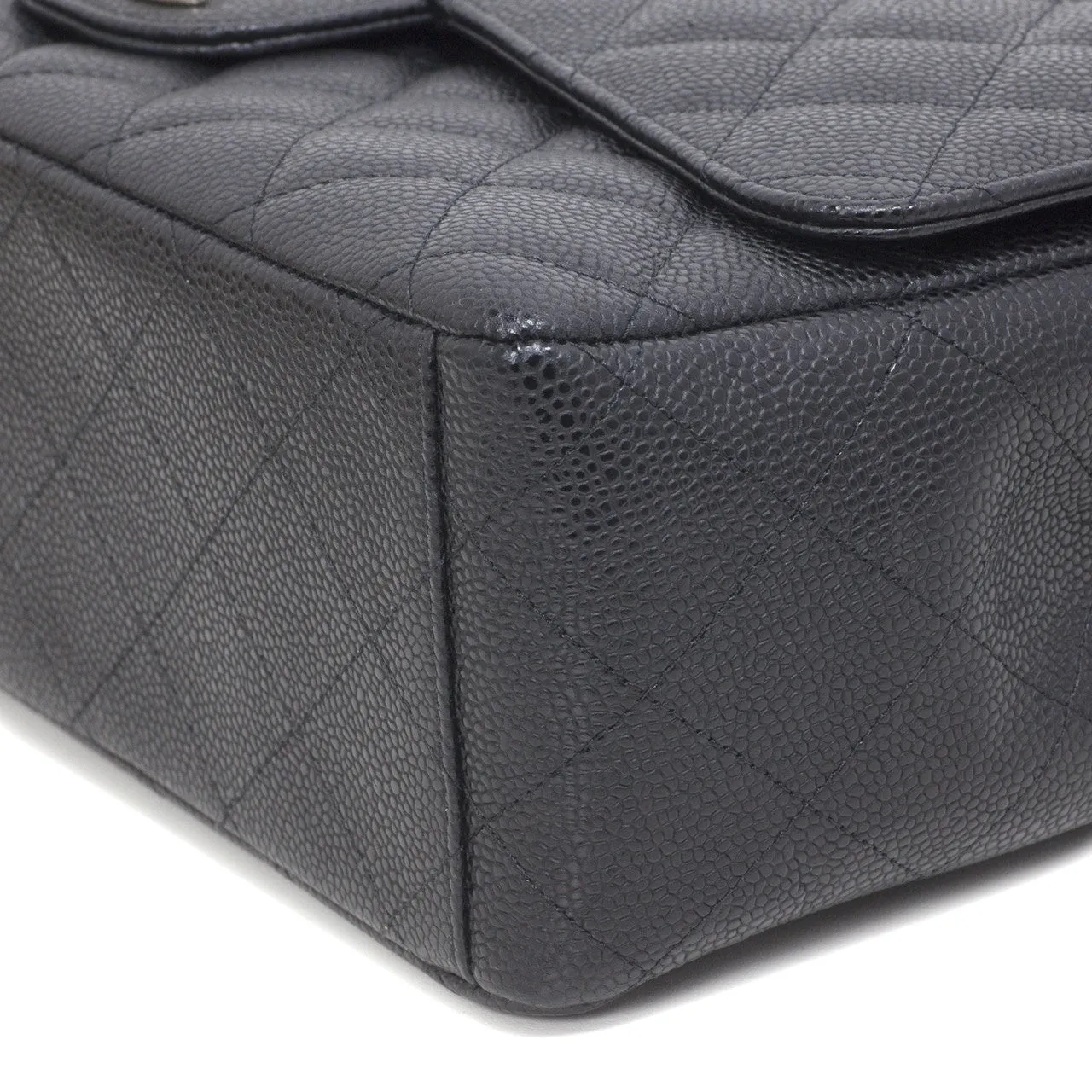 Chanel Black  Caviar Maxi Classic Double Flap