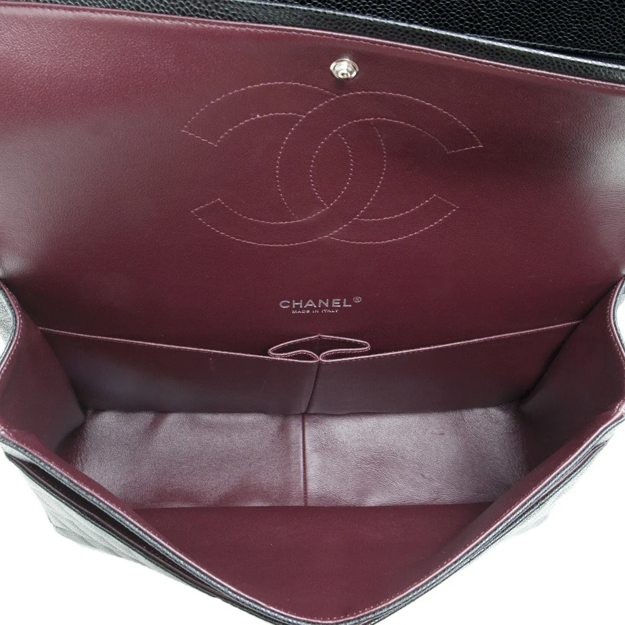 Chanel Black  Caviar Maxi Classic Double Flap
