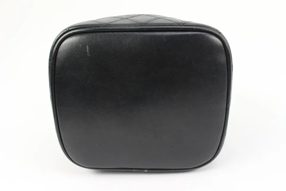 Chanel Black Quilted Lambskin Vertical Vanity Case 27ck311s
