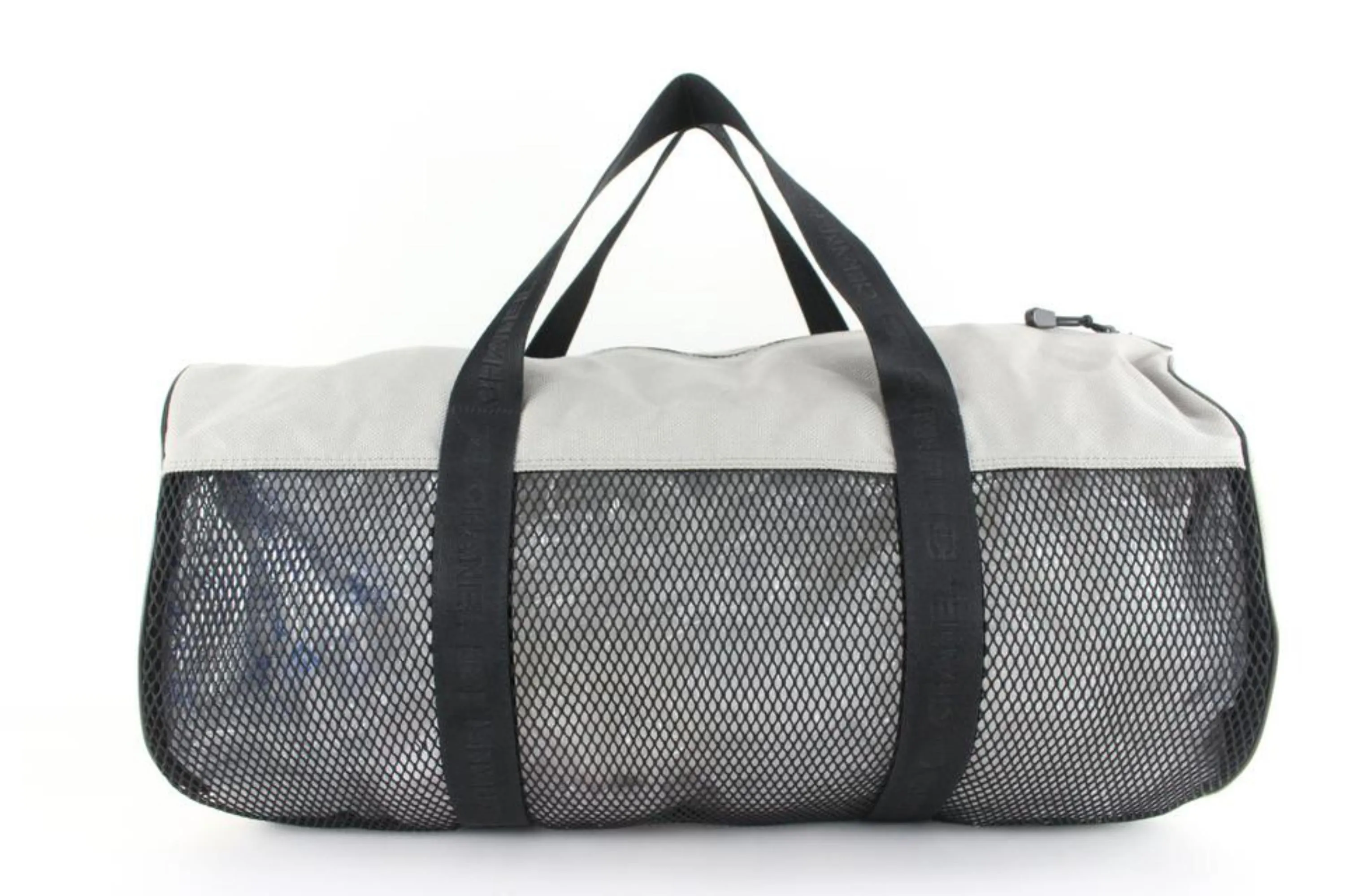 Chanel XL Mesh CC Logo Duffle Bag Boston Travel Gym 39ck824s