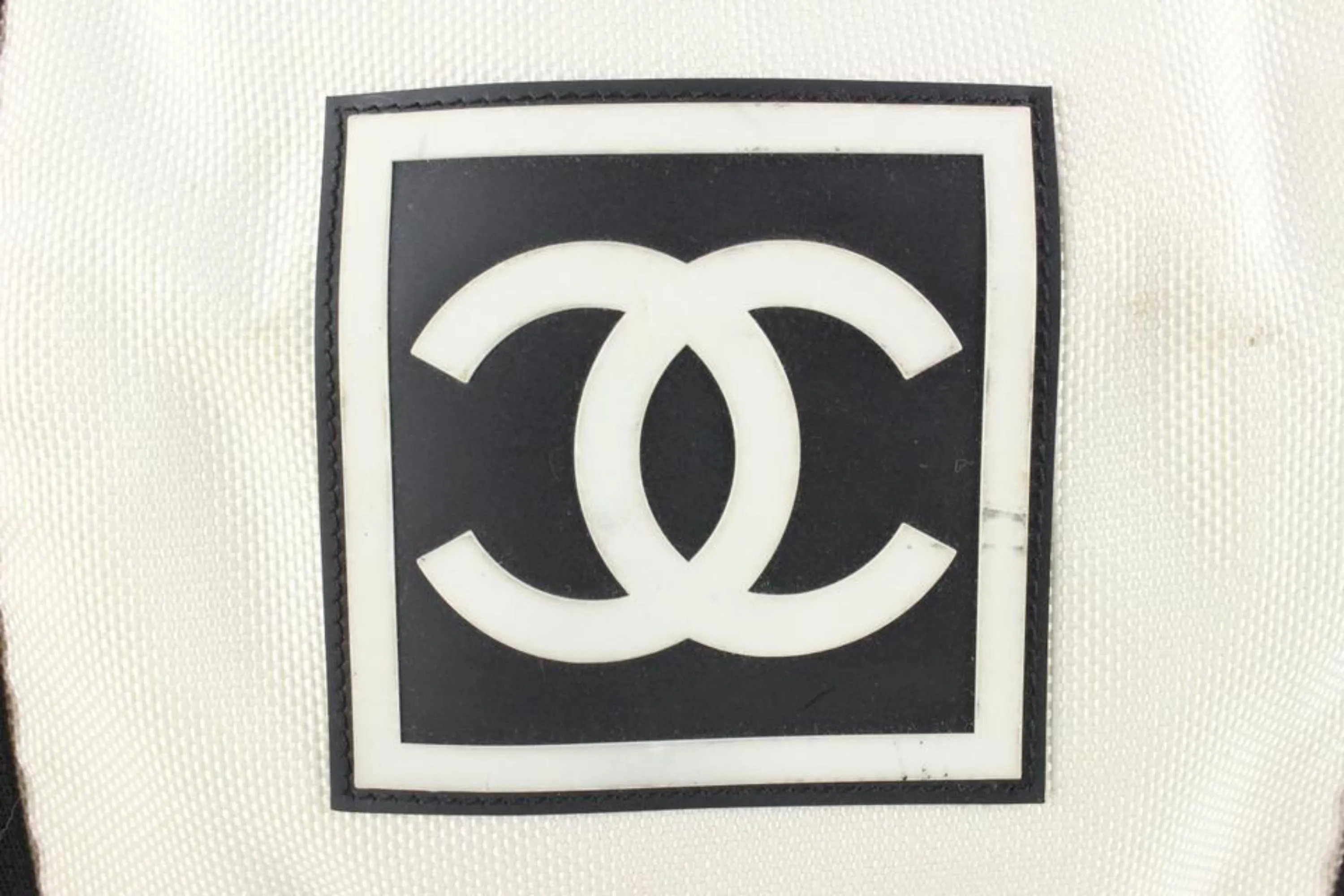 Chanel XL Mesh CC Logo Duffle Bag Boston Travel Gym 39ck824s