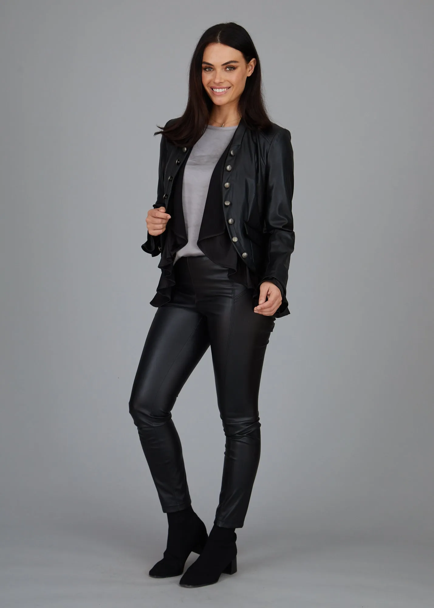 Chantal Legging - Faux Leather- FINAL SALE