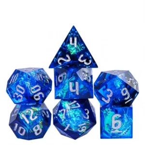 Chilling Exploration - Candy Glitter Paper Dice - RPG Dice Set