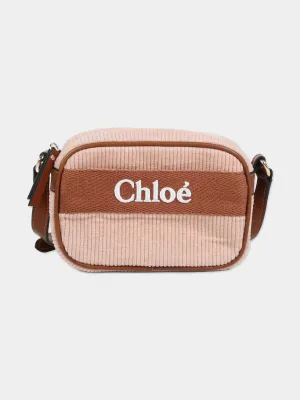 Chloé Girls Logo Crossbody Bag in Pink (16cm)