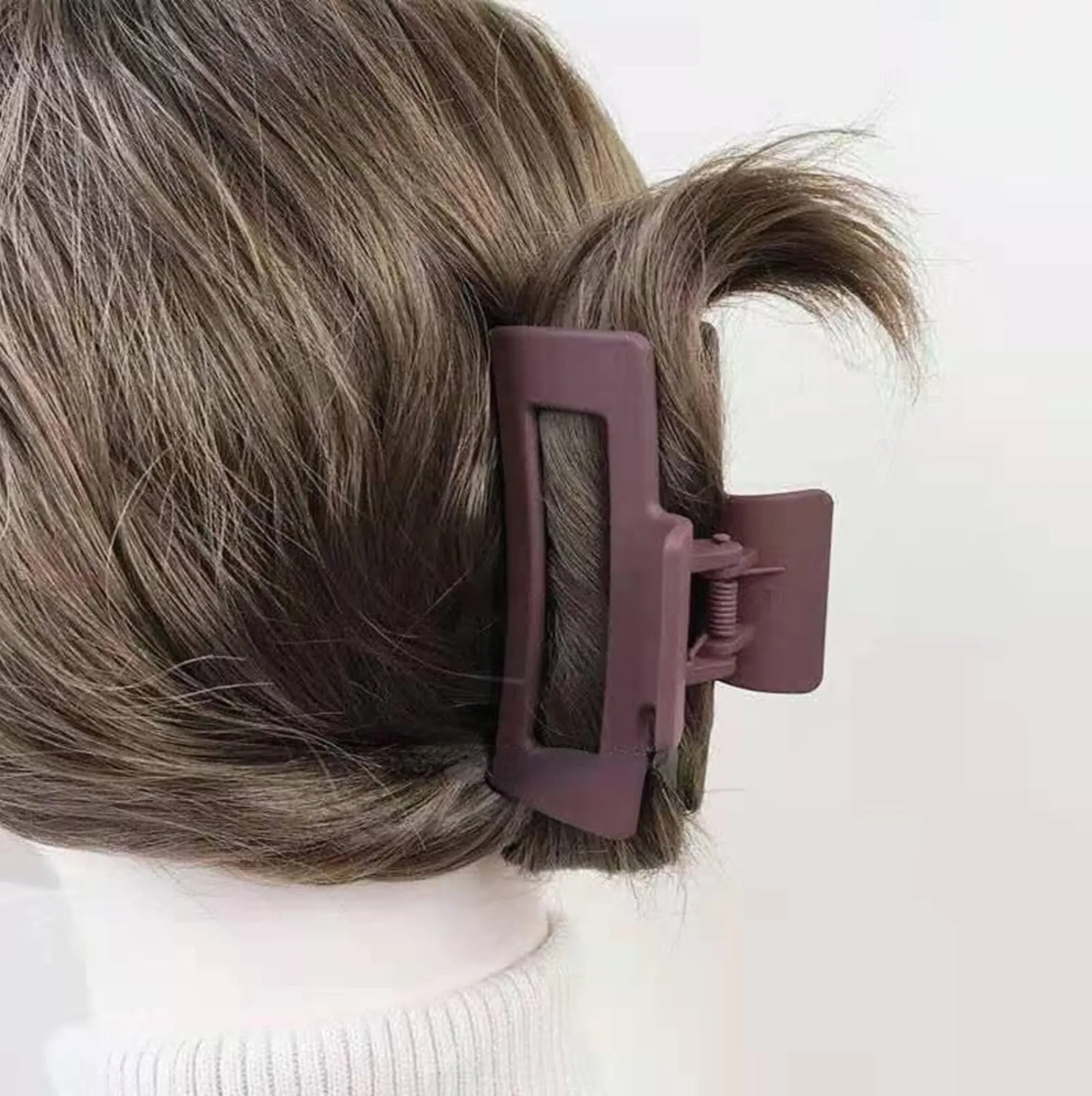 Coffee Box Hair Claw Clip