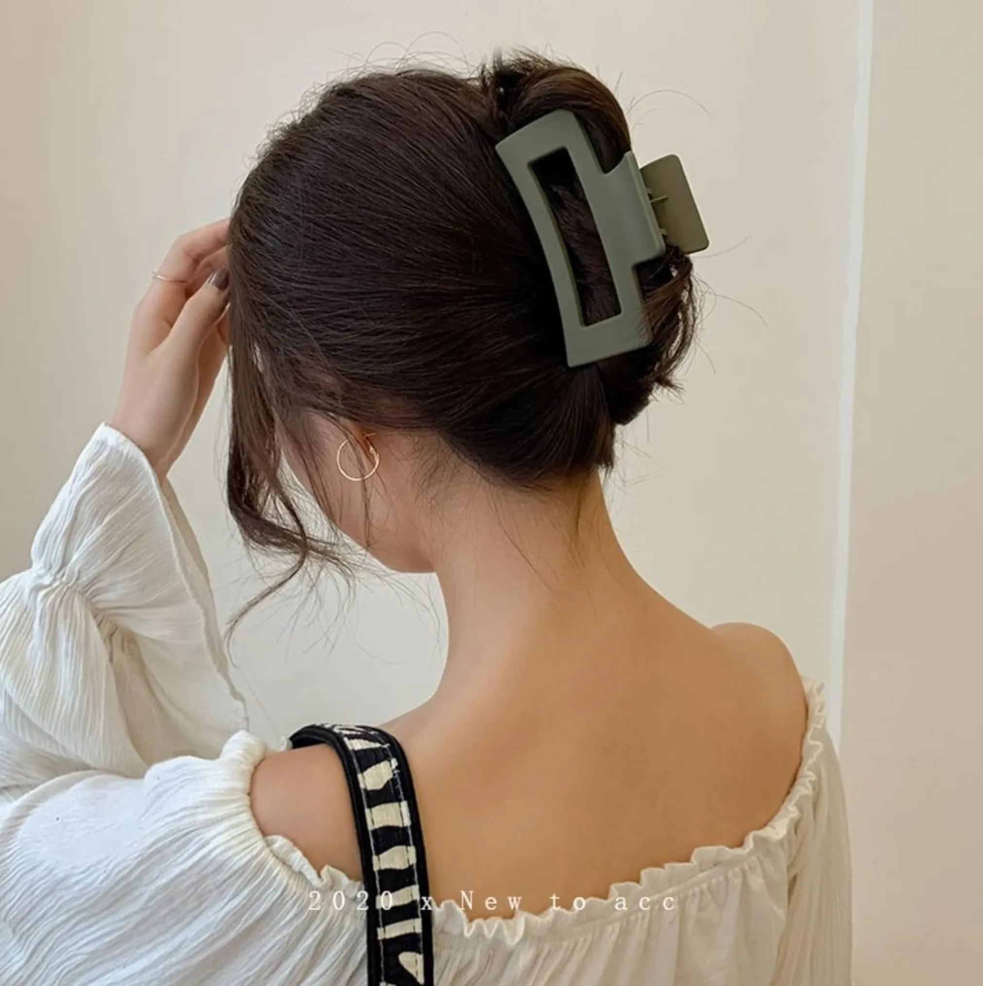 Coffee Box Hair Claw Clip