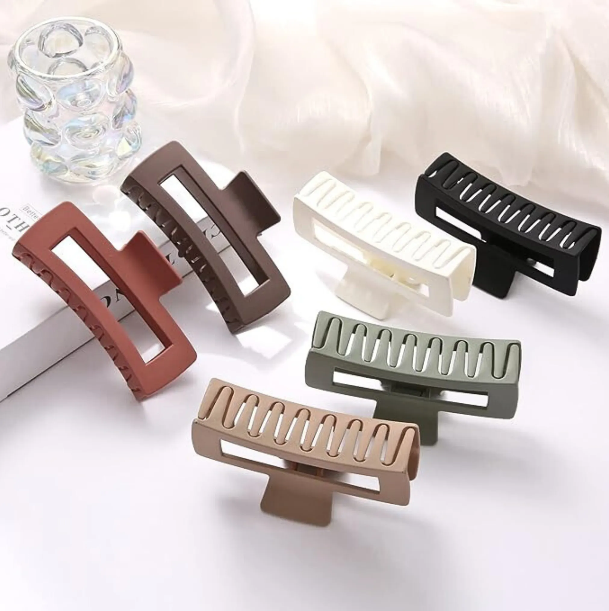 Coffee Box Hair Claw Clip