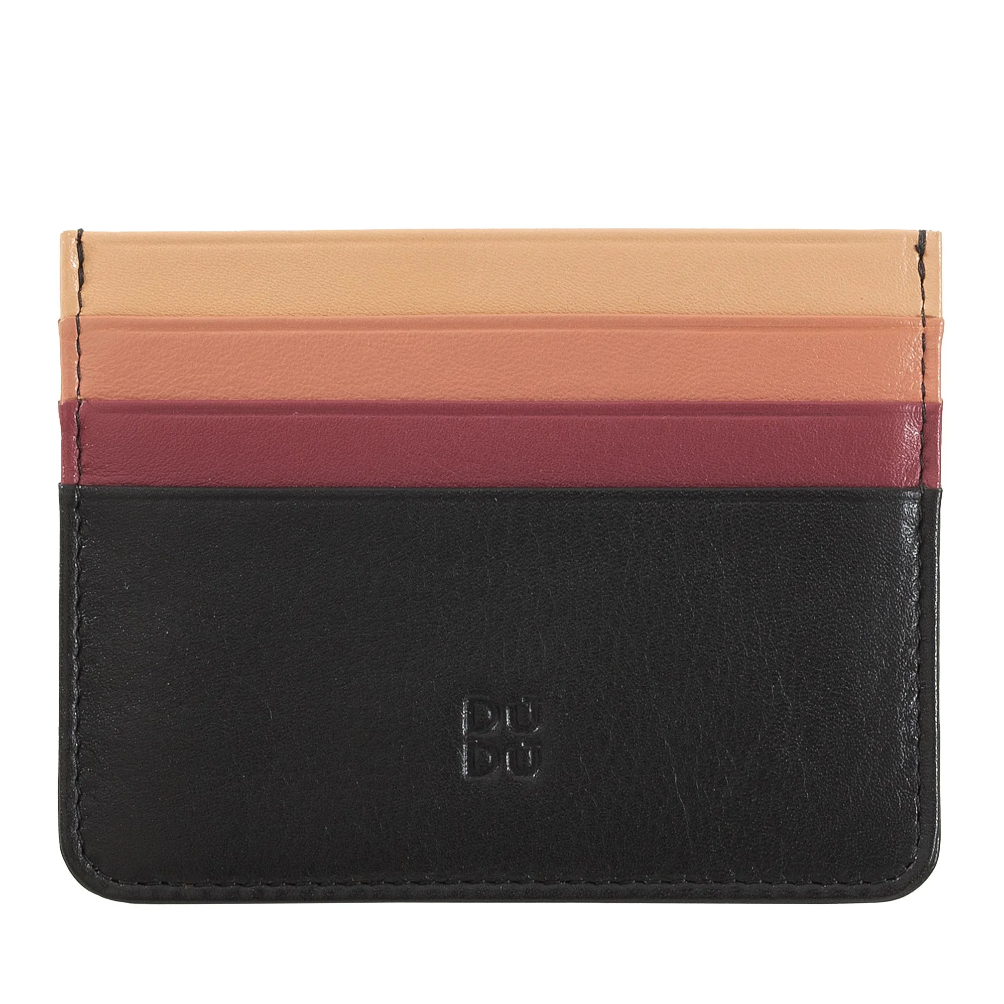 Colored credit cards in Nappa Leather 6 Dudu pockets