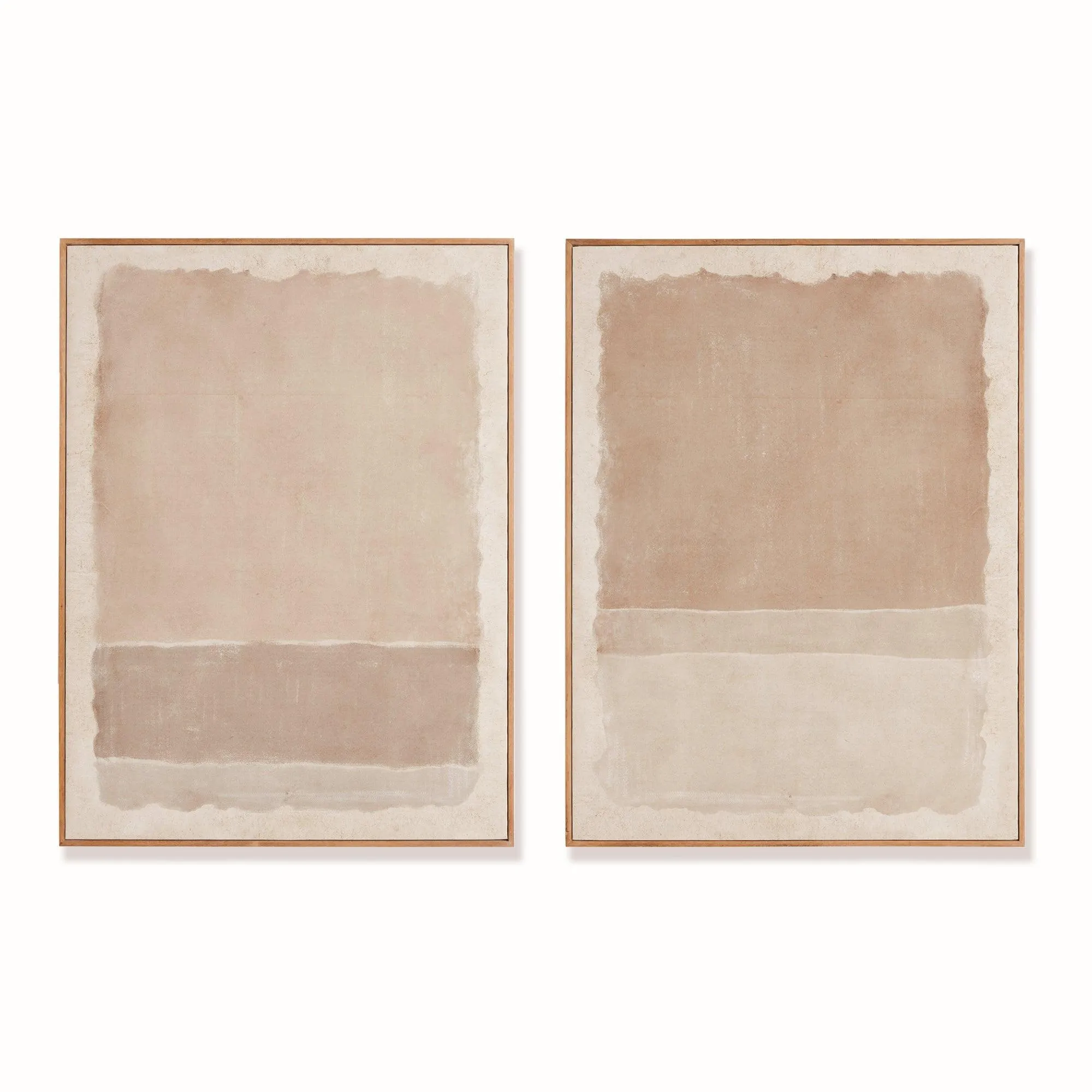 Composition In Taupe Giclees, Set Of 2
