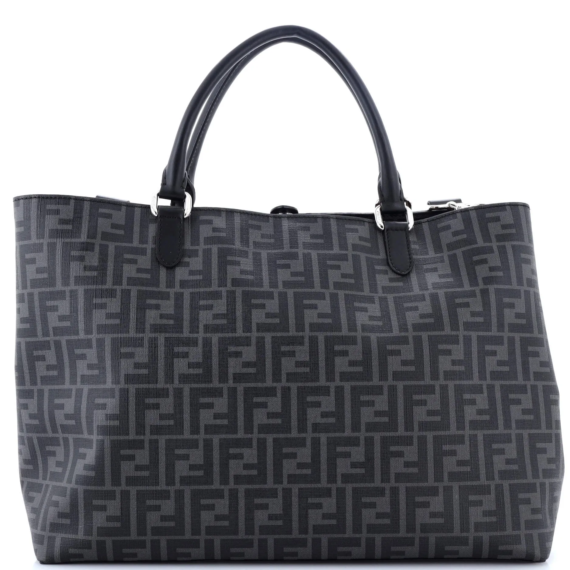 Convertible Shopping Tote Zucca Coated Canvas East West