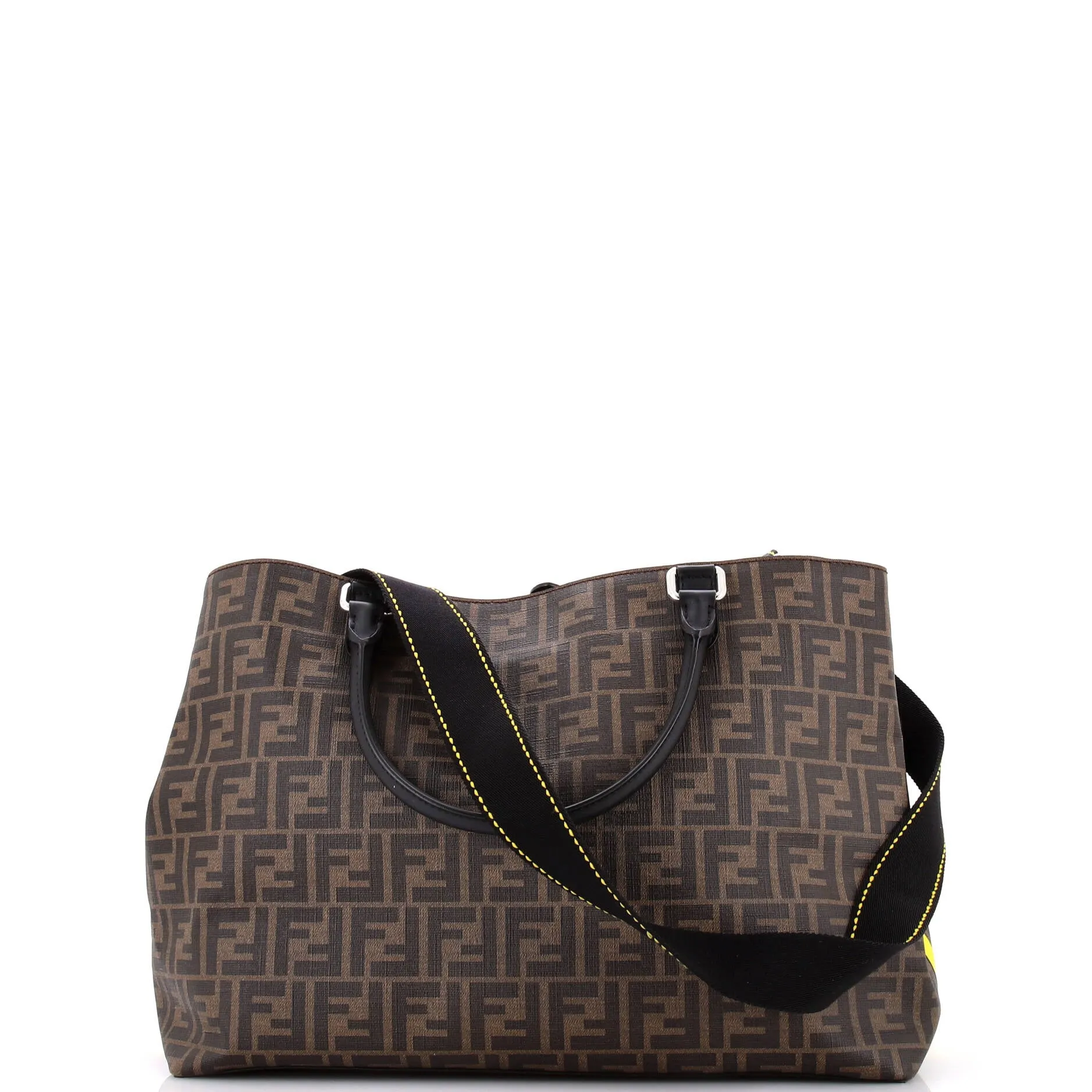 Convertible Shopping Tote Zucca Coated Canvas East West