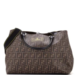 Convertible Shopping Tote Zucca Coated Canvas East West