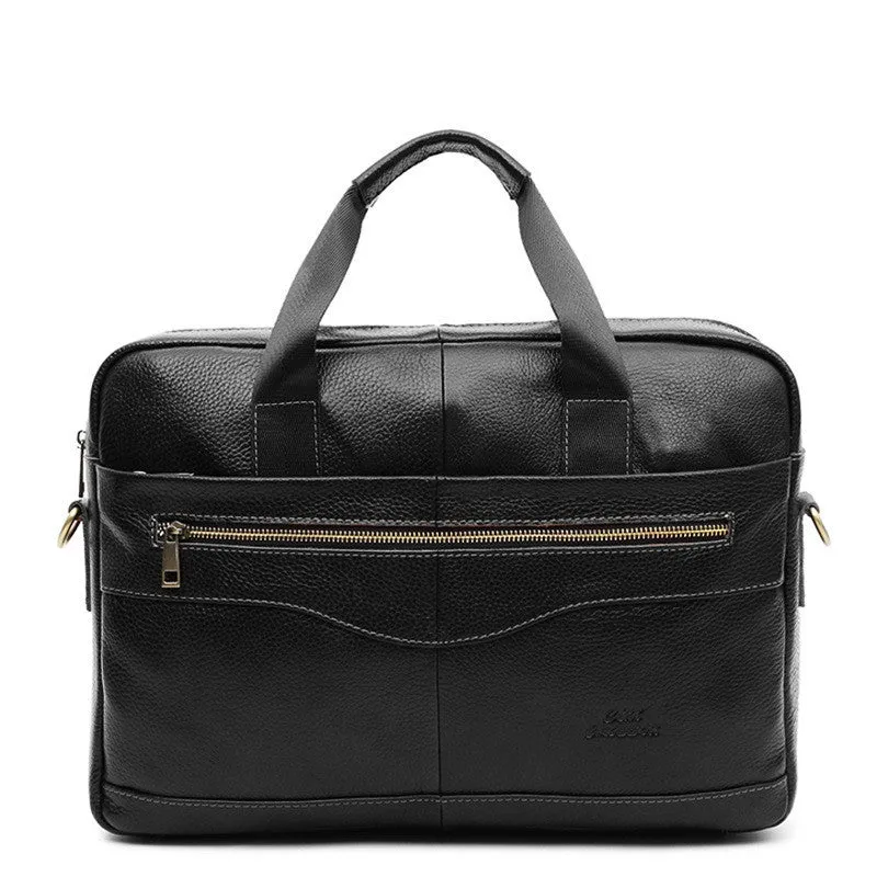 CROSS OX Genuine Leather Brown Men Briefcase 14" Laptop Business Bag Cowhide Men's Messenger Bags Luxury Lawyer Handbags HB387F