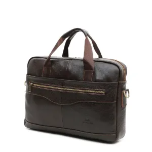 CROSS OX Genuine Leather Brown Men Briefcase 14" Laptop Business Bag Cowhide Men's Messenger Bags Luxury Lawyer Handbags HB387F