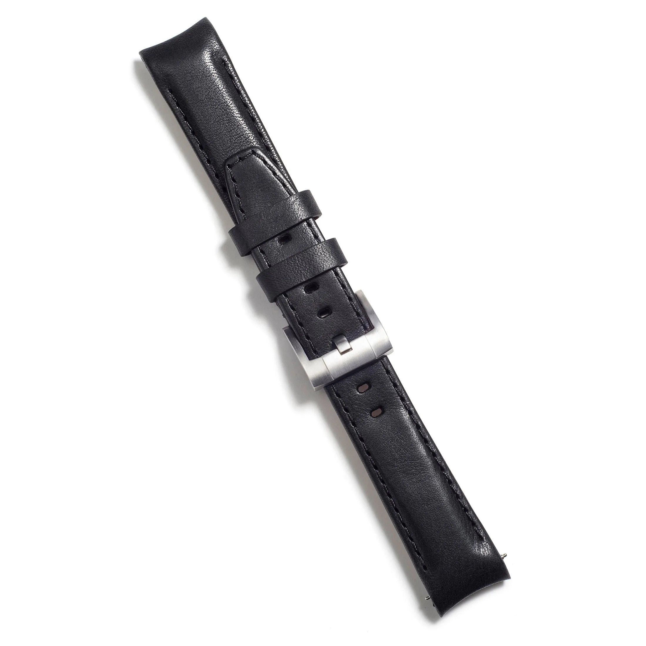 Curved End Leather Strap for Rolex Yacht-Master with Tang Buckle