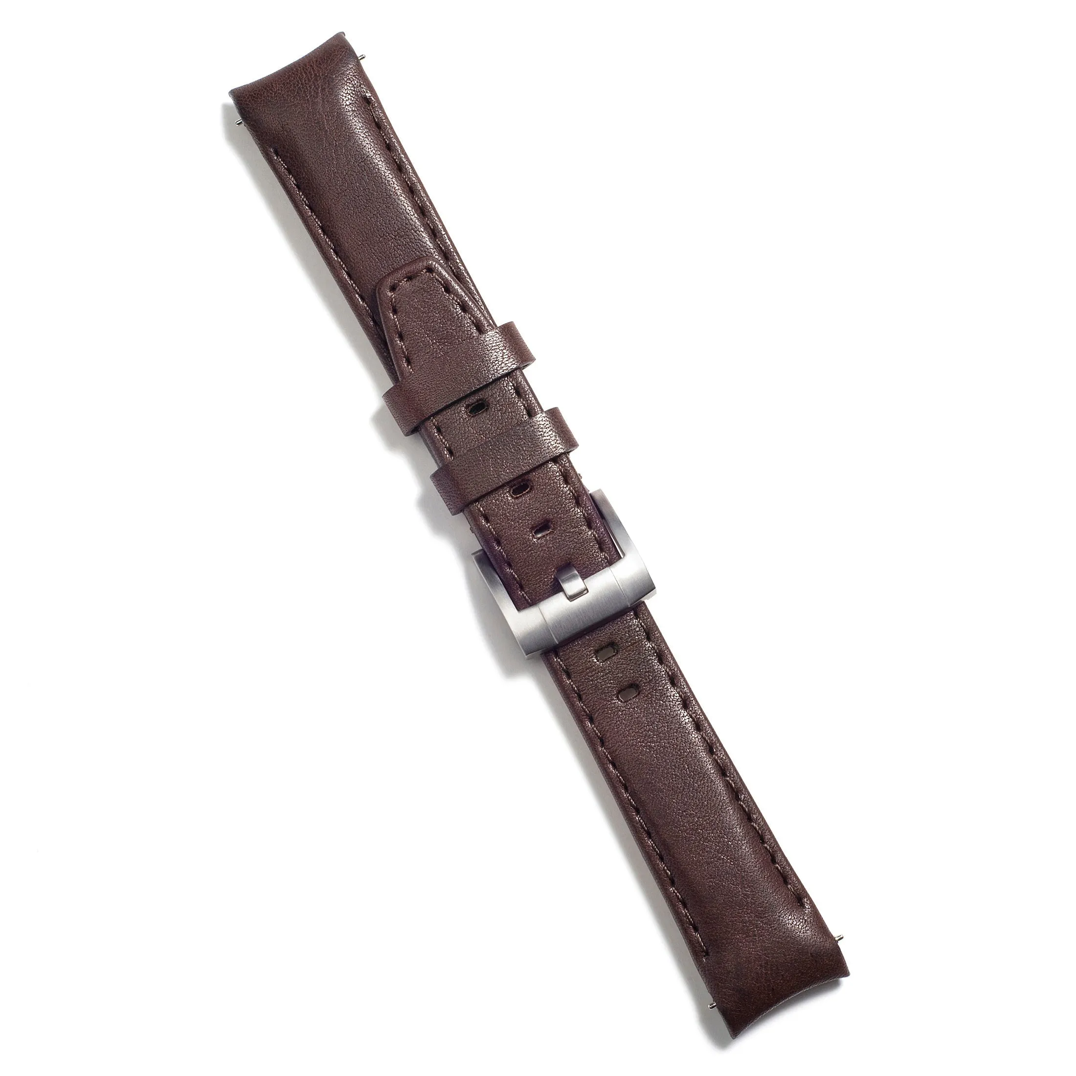 Curved End Leather Strap for Rolex Yacht-Master with Tang Buckle
