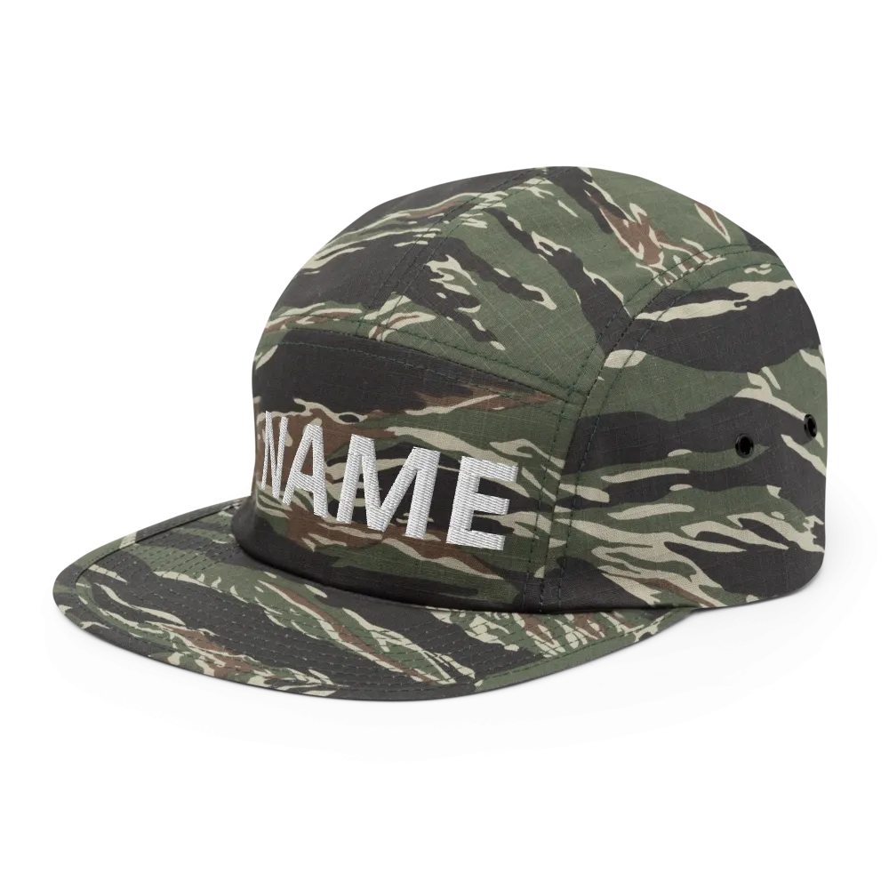Custom Name Five Panel Cap
