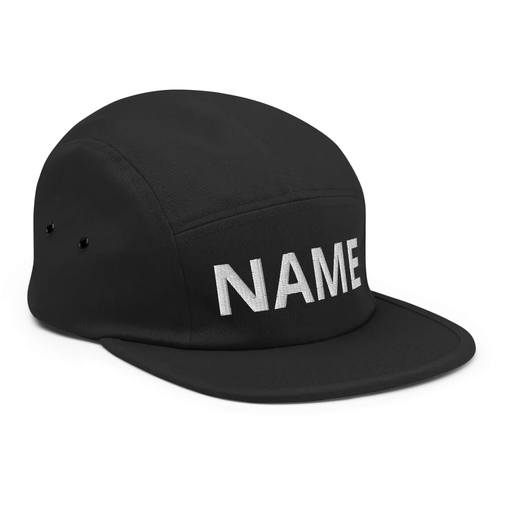 Custom Name Five Panel Cap