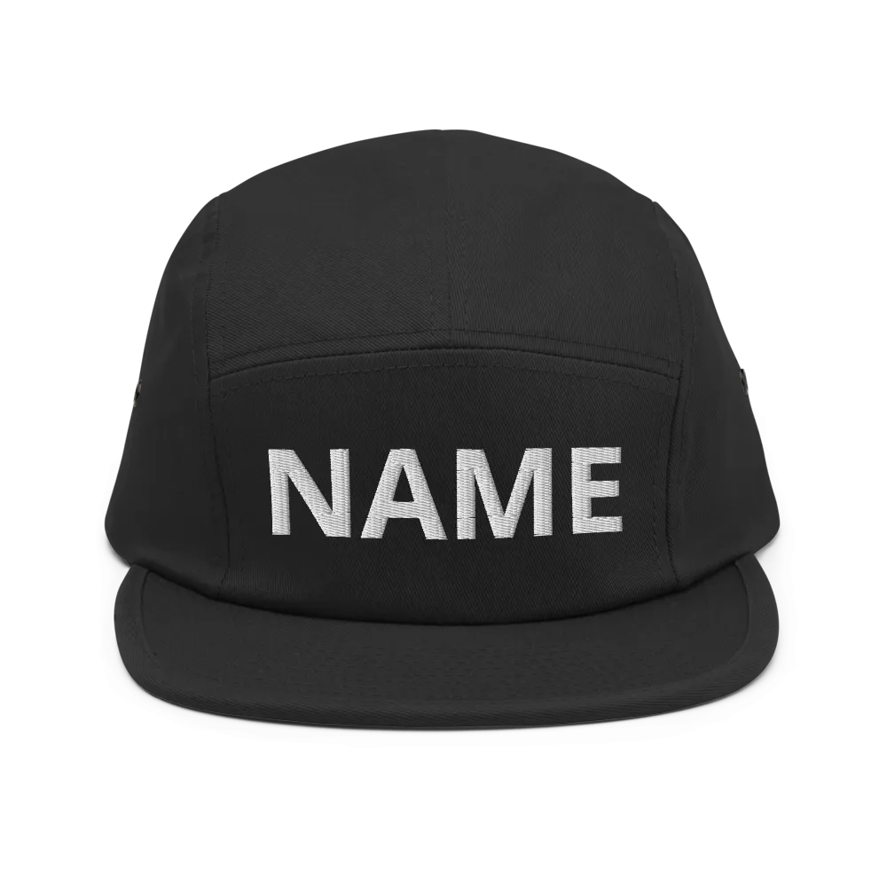 Custom Name Five Panel Cap