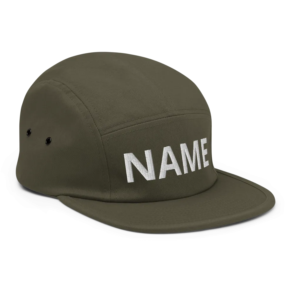 Custom Name Five Panel Cap