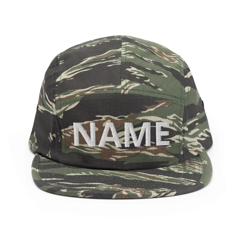 Custom Name Five Panel Cap