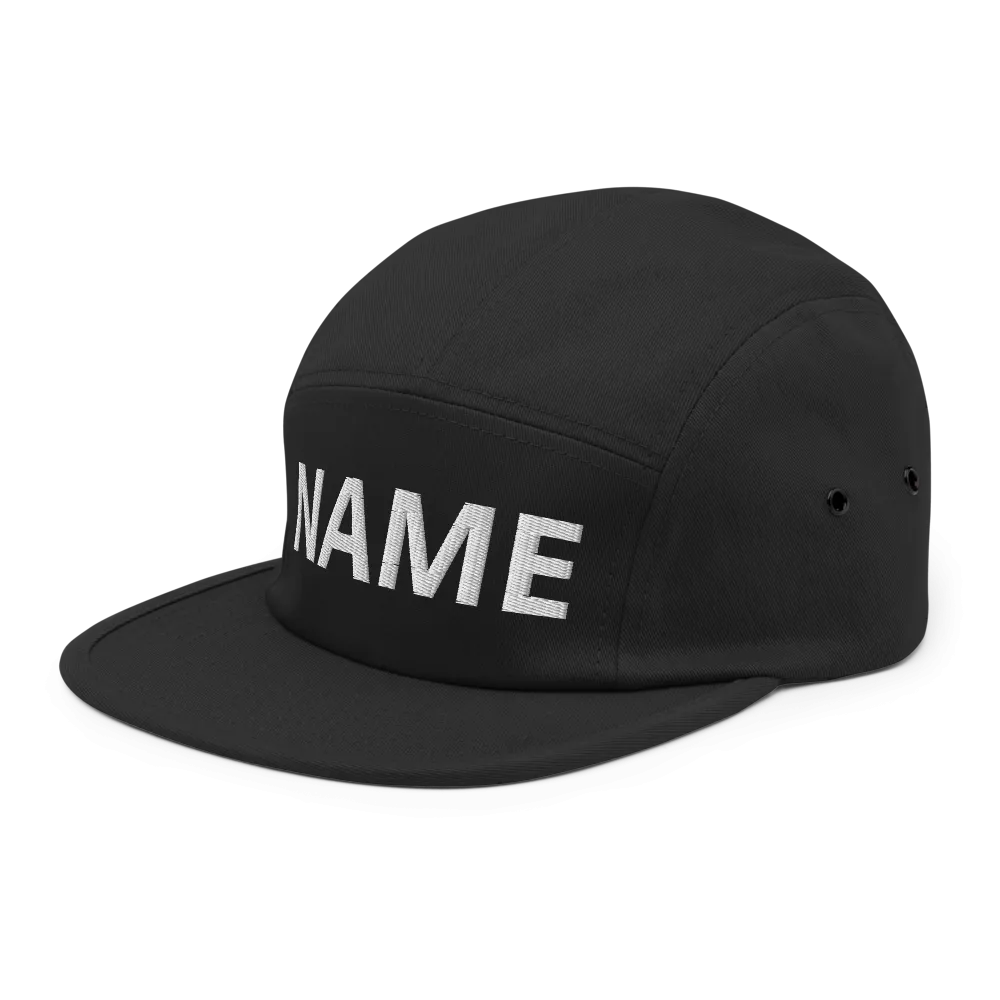 Custom Name Five Panel Cap