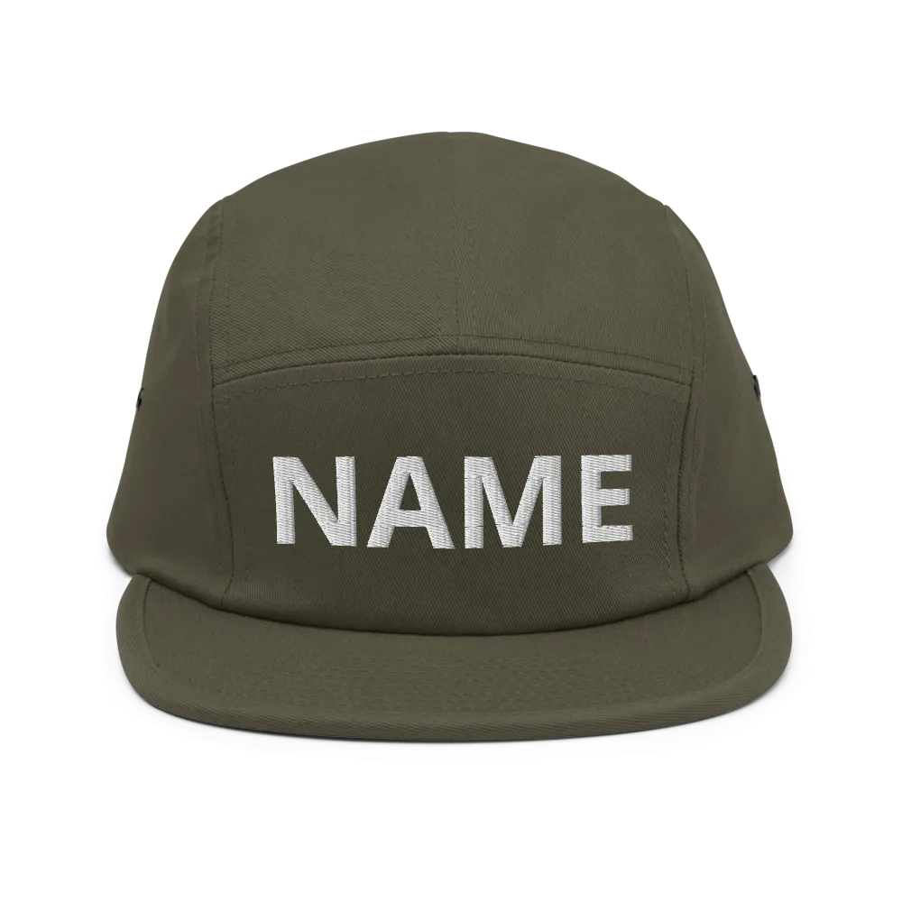 Custom Name Five Panel Cap