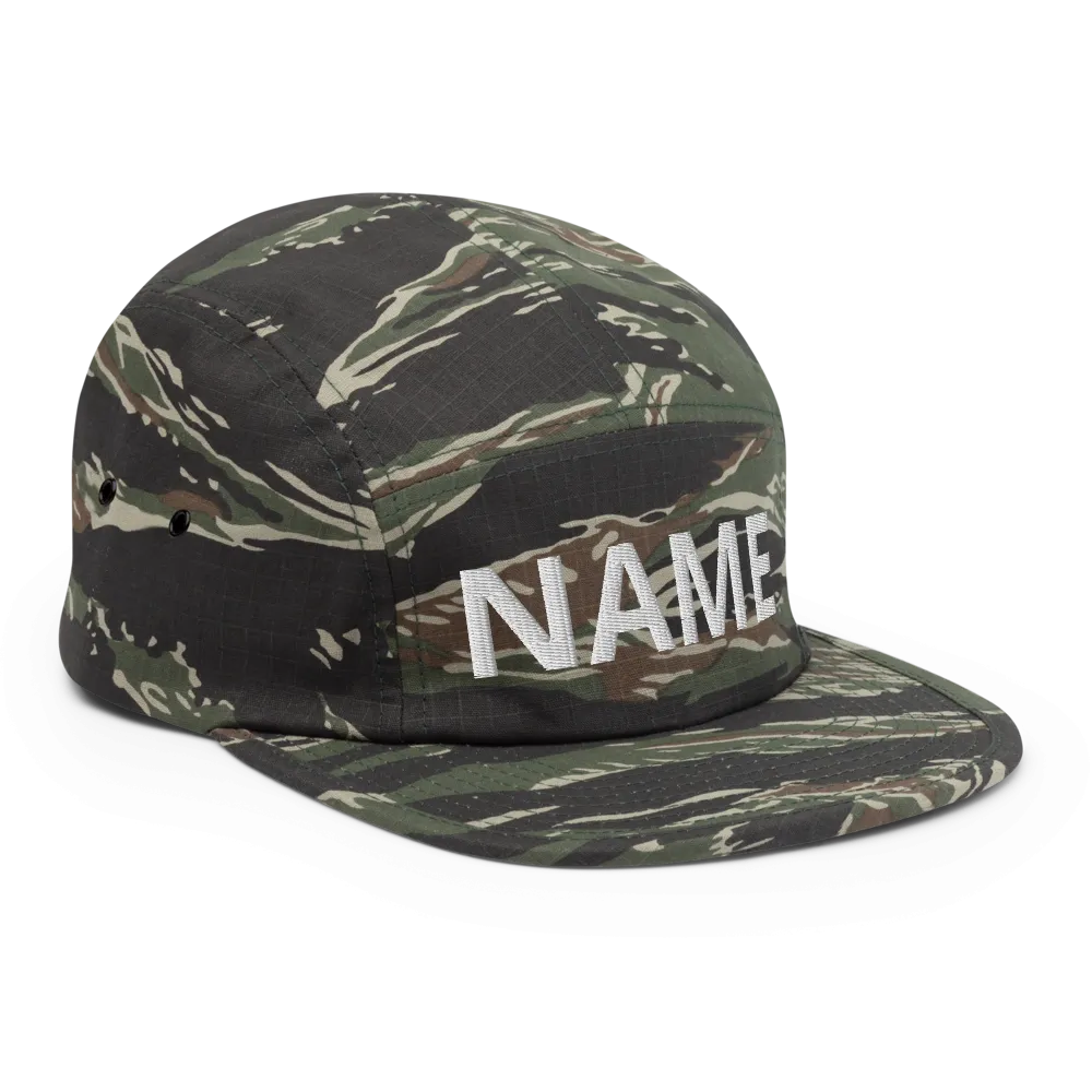 Custom Name Five Panel Cap