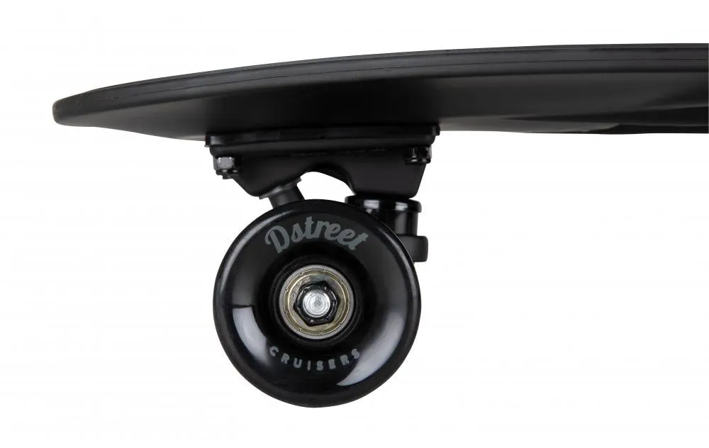 D-Street 27 Inch Cruiser Skateboard - Triple Black