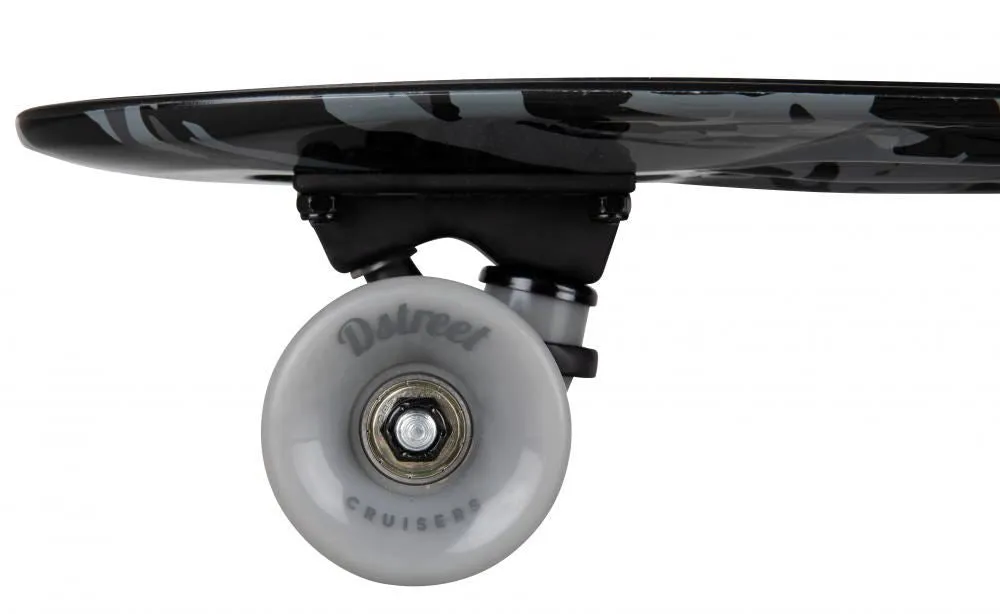 D Street Cruiser Black Camo Complete Cruiser Skateboard - 5.8" x 23.0"