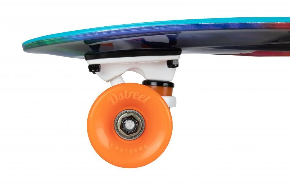 D Street Cruiser Tie-Dye Complete Cruiser Skateboard - 6.9" x 27.0"