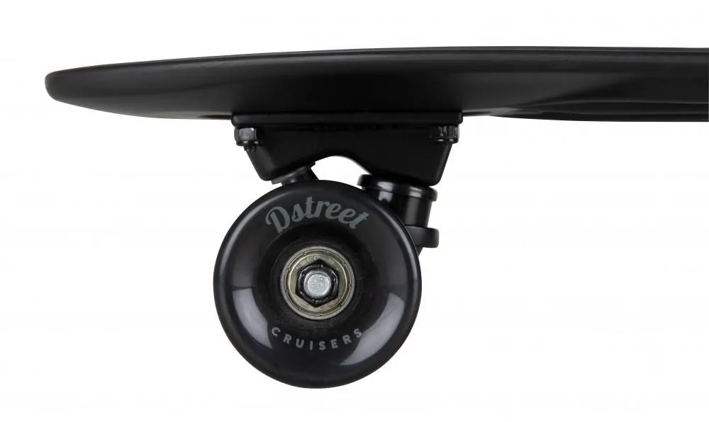 D Street Cruiser Triple Black Complete Cruiser Skateboard - 5.8" x 23.0"
