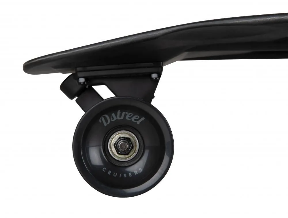 D Street Pintail Triple Black Complete Longboard - 9.4" x 36.0"