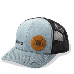 Dead Fish Hook Leather Patch Hat