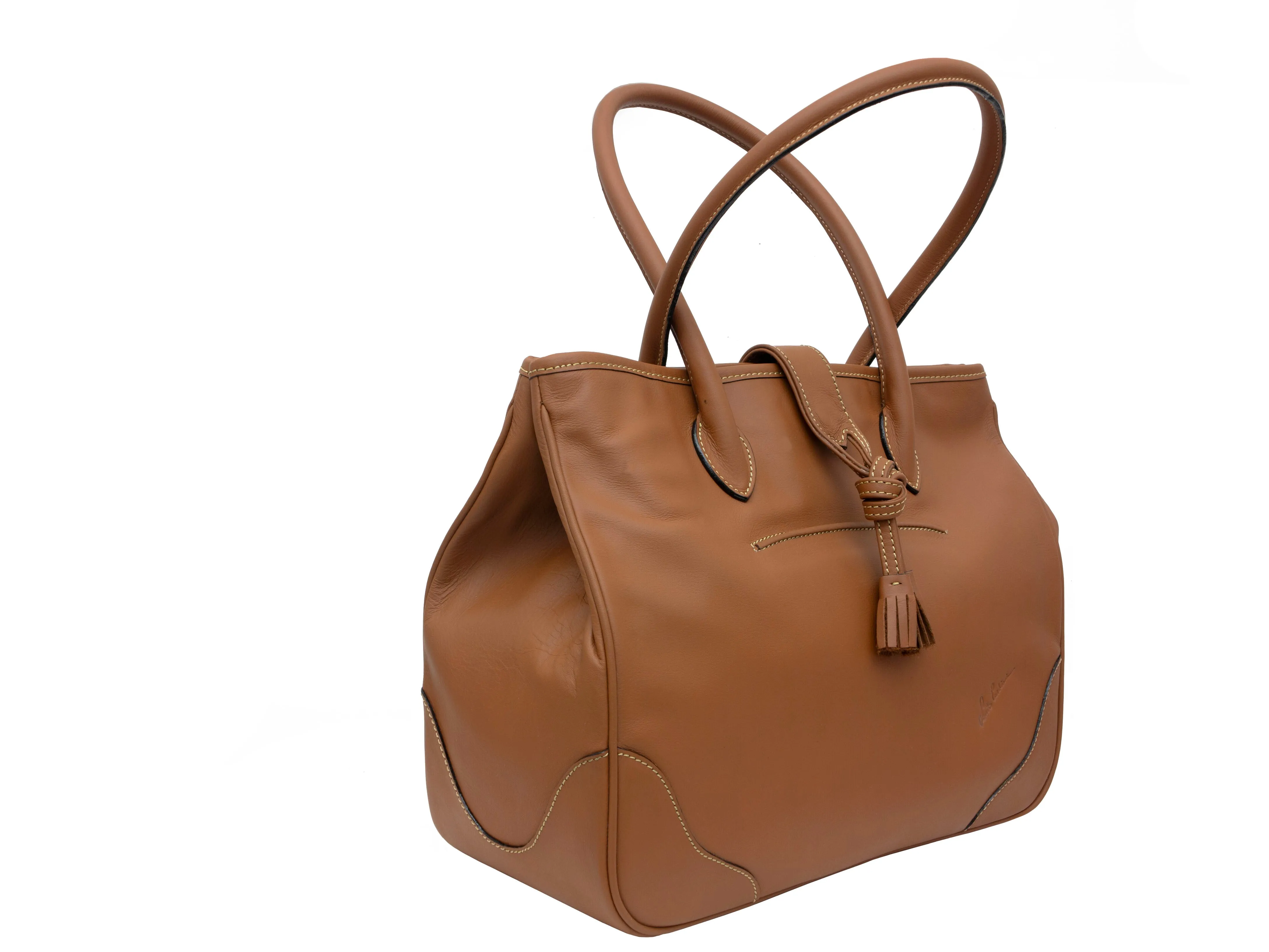 DEBUSSY - Toggle with Tassels Tote bag (opening to a basket shape)