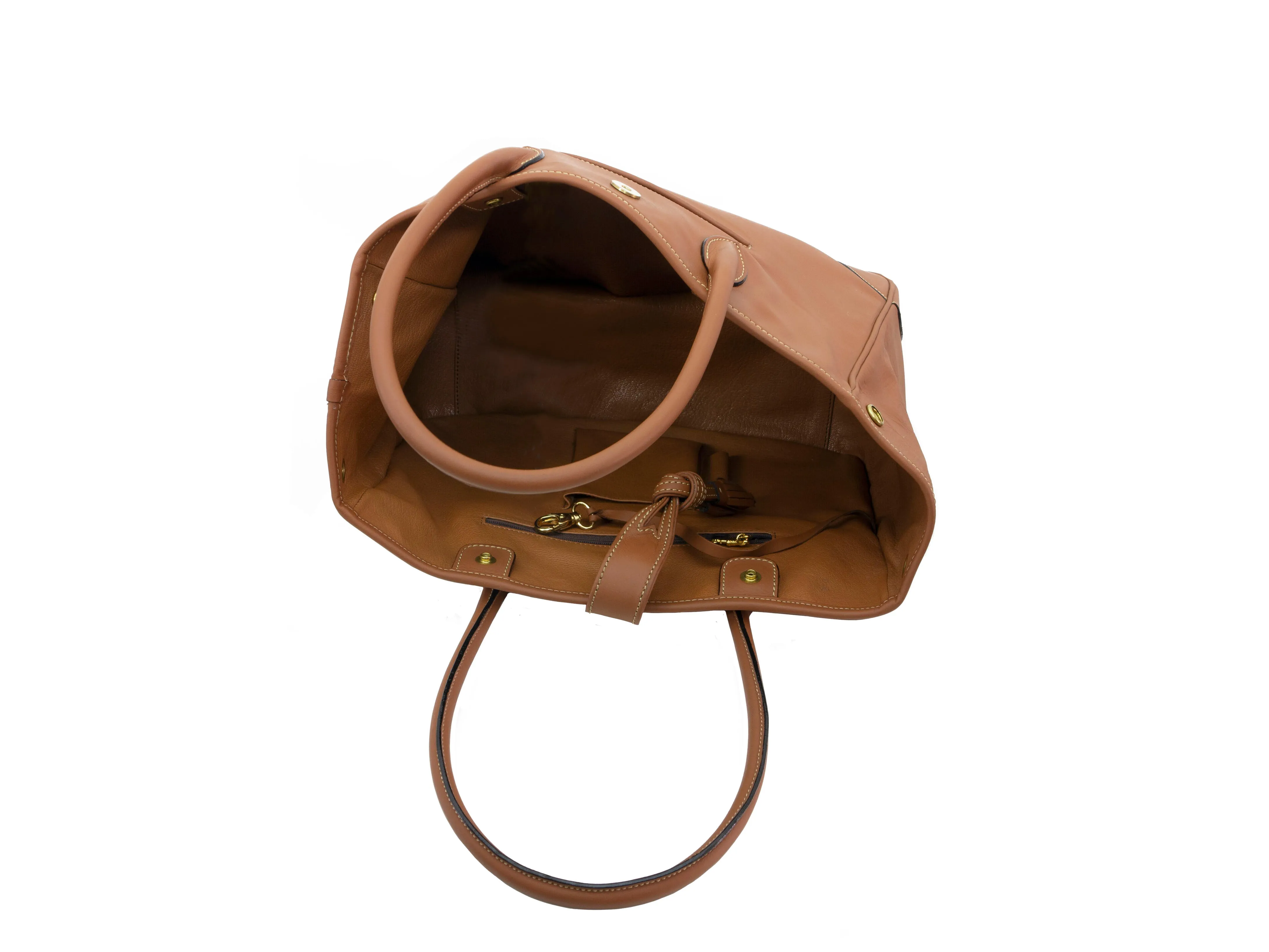 DEBUSSY - Toggle with Tassels Tote bag (opening to a basket shape)