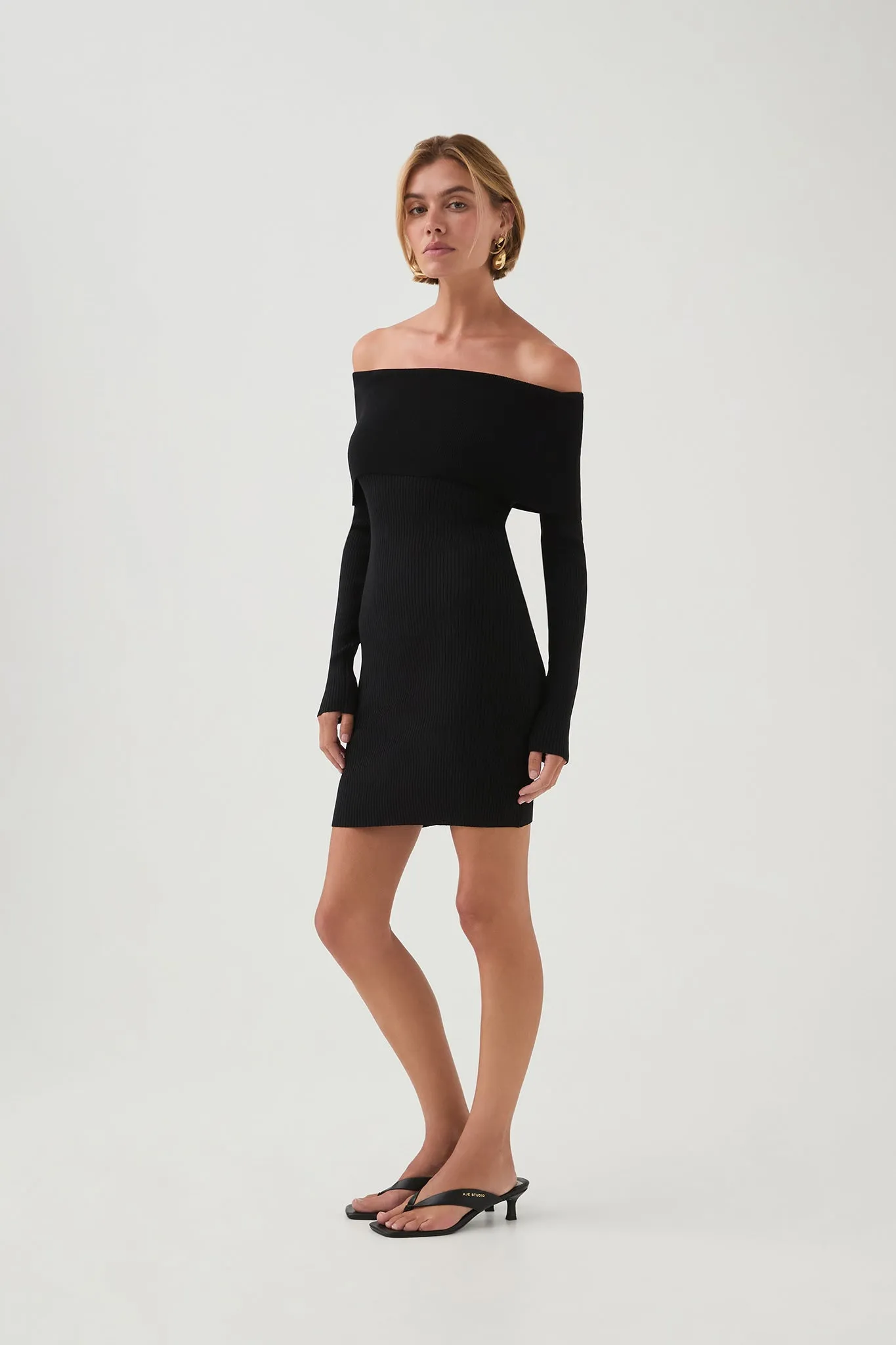 Deia Off Shoulder Long Sleeve Dress
