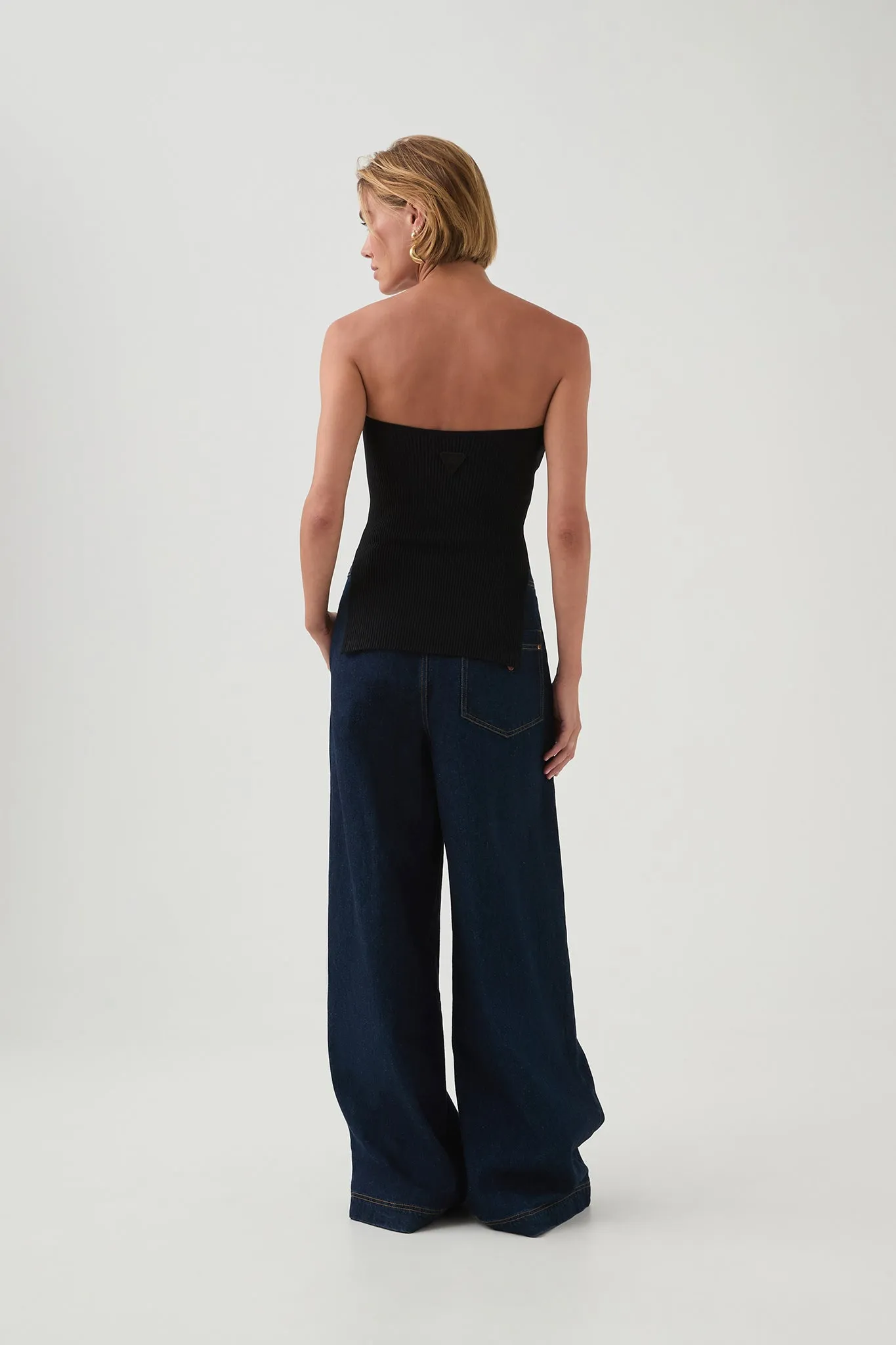 Deia Strapless Knit Top