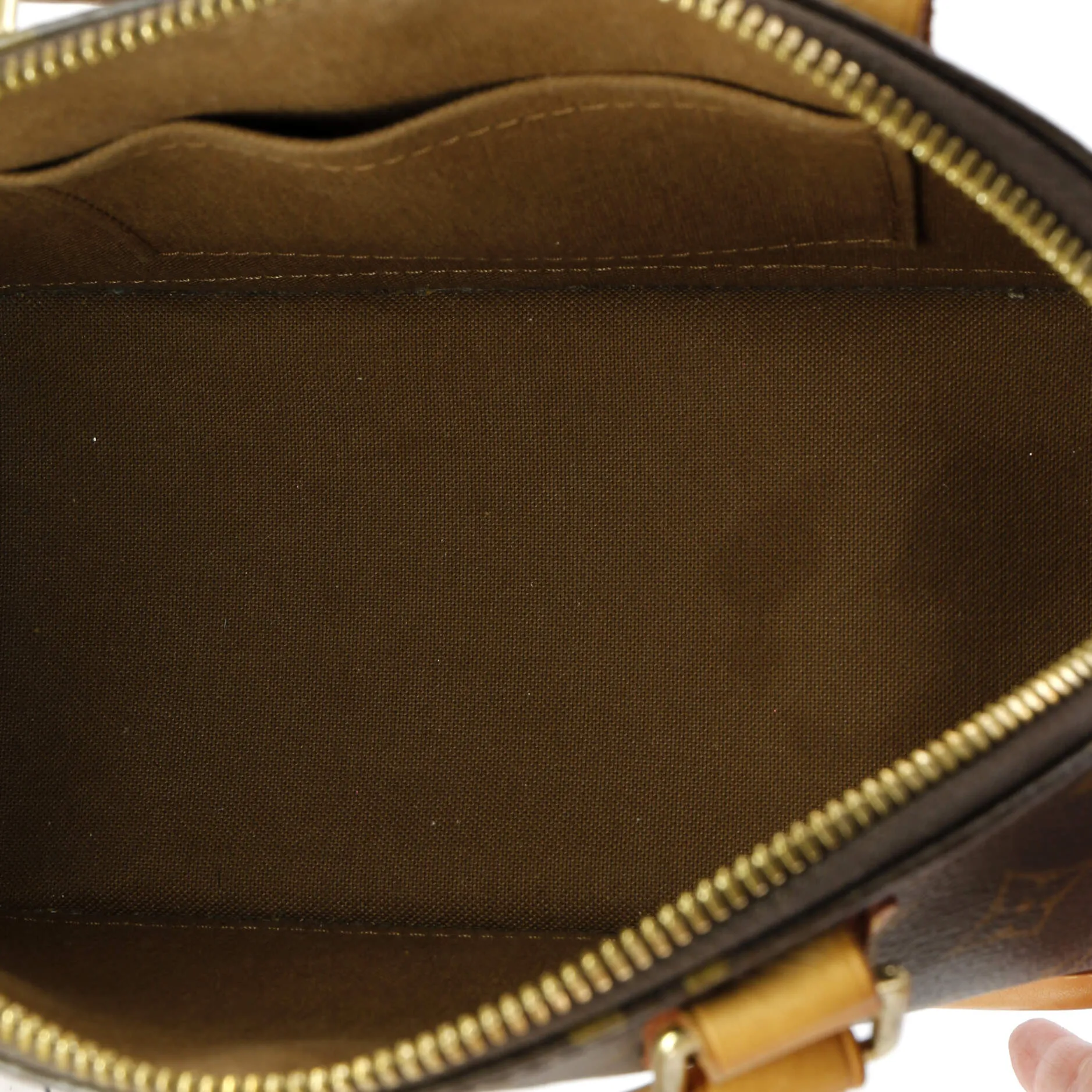 Designer Alma Handbag Monogram Canvas BB