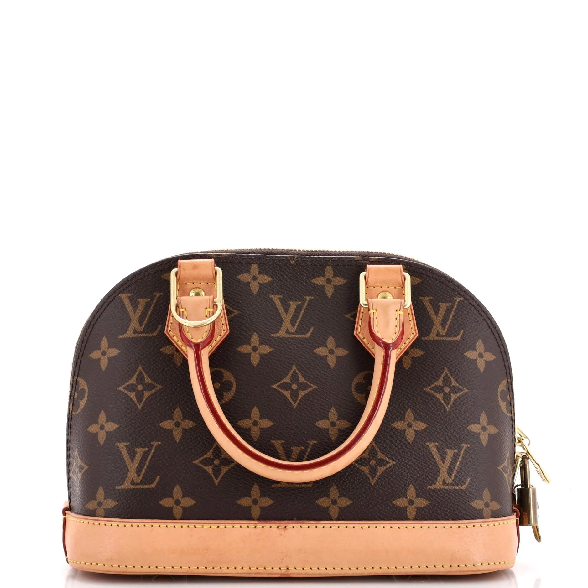 Designer Alma Handbag Monogram Canvas BB