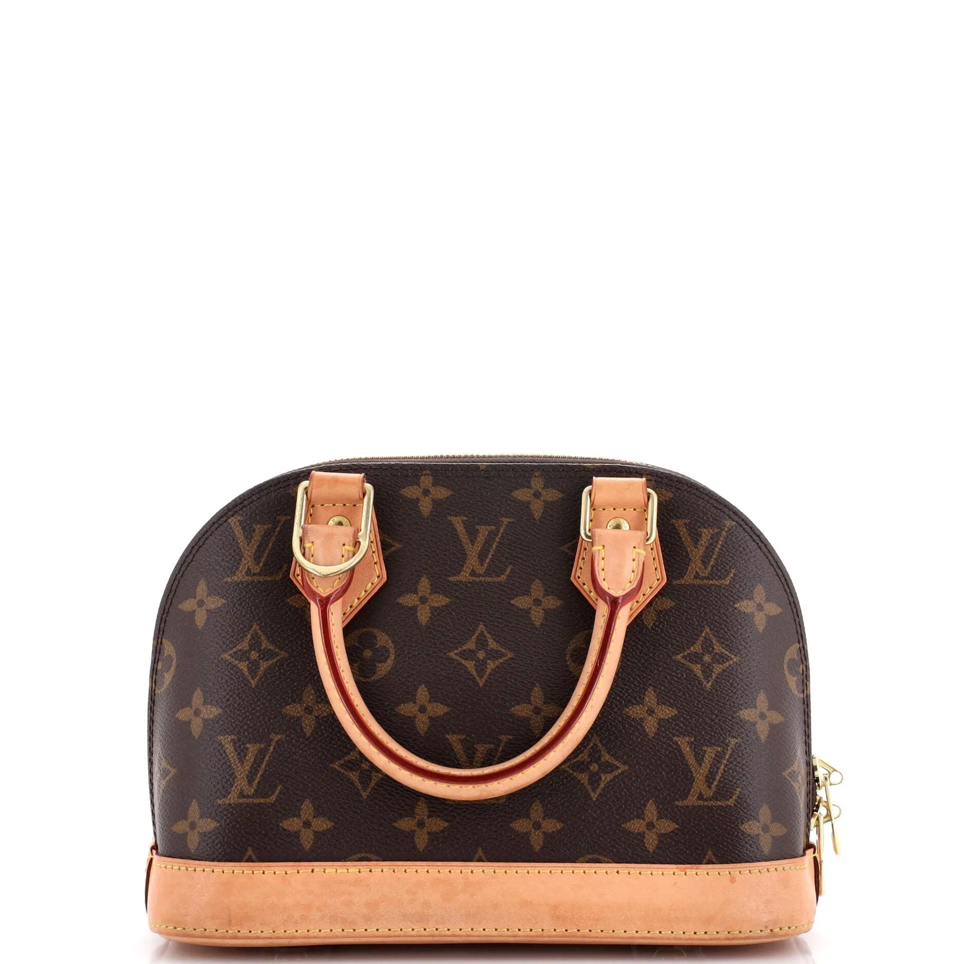 Designer Alma Handbag Monogram Canvas BB