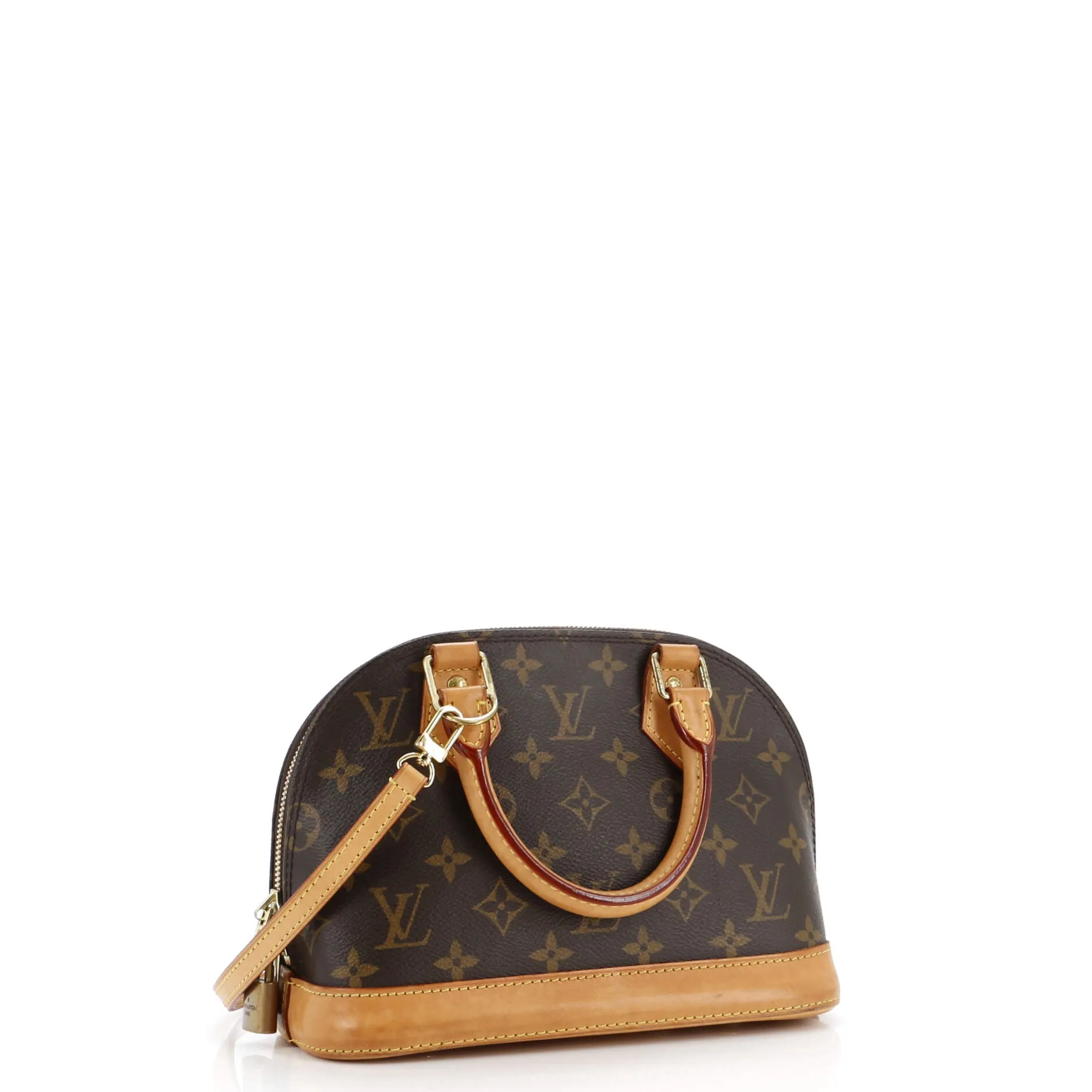 Designer Alma Handbag Monogram Canvas BB